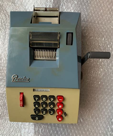 Vintage Hermes Precisa Manual Adding Machine Model 309